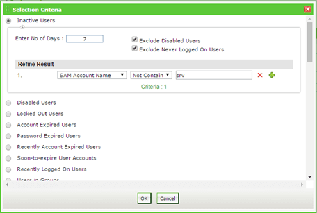 filtres pour d&eacute;sactiver les users AD inutilis&eacute;s automatiquement